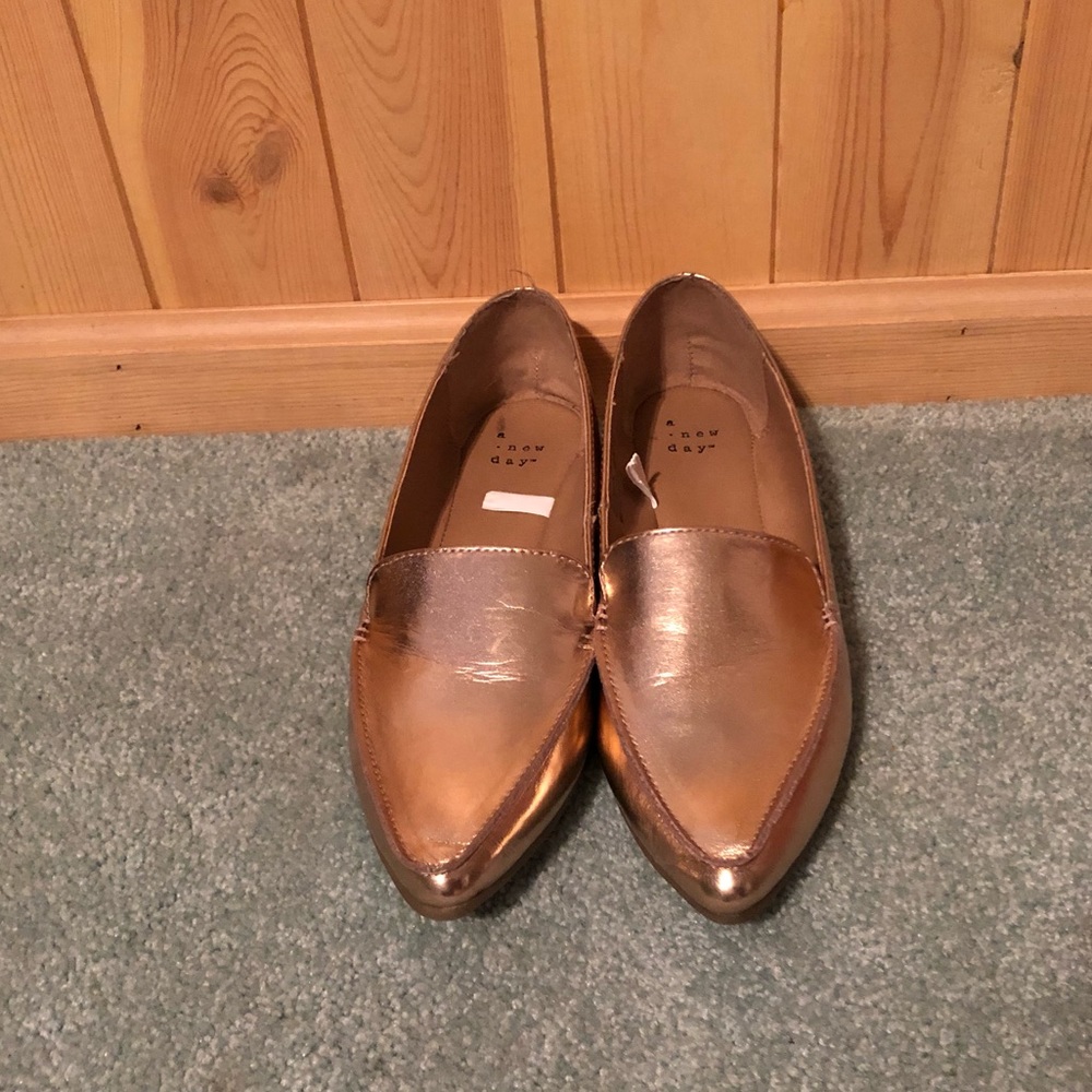 Rose Gold Loafers